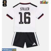 Deutschland Angelo Stiller #16 Heimtrikotsatz Kinder WM 2026 Kurzarm (+ Kurze Hosen)